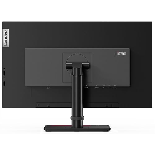 Image of Lenovo ThinkVision P27h 27-inch 2560 x 1440 LED Backlit Quad HD LCD Monitor, 2-Pack Bundle with HDMI, DisplayPort in & Out, Daisy Chain Ready, Dock, USB-C, USB Hub, Desk Mount Dual Monitor Stand