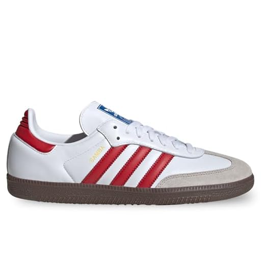 Zapatillas Samba OG IG1025FT unisex blancas, Blanco Rojo Gris, 38 EU