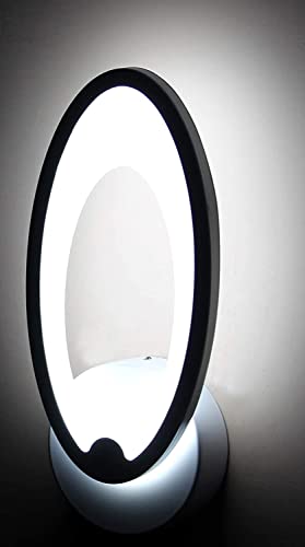 Image of Metal Oval LED Wall Lamp for Living Room, Bedroom & Office Decorative Wall Light with 3 Color Lighting for Home, Cafe & Restaurant (Oval LED WALL)