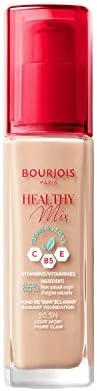 Bourjois Healthy Mix Clean Foundation wegański podkład do twarzy w płynie z witaminami, rozświetlający i nawilżający fluid nr 52 Vanilla, 30 ml