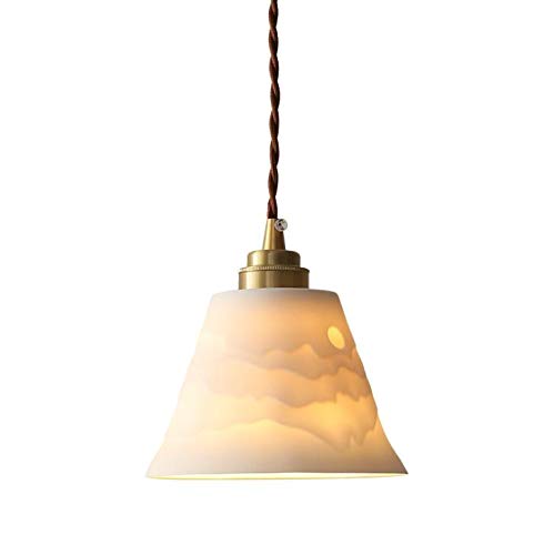 Luz colgante decorativa de cerámica para crear un ambiente relajante en el balcón