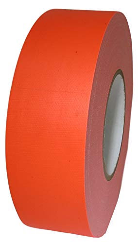Image of GGR Supplies T.R.U. CDT-70F Superior Performance Fluorescent Duct Tape with A Natural Rubber /Synthetic Resin Adhesive. 60 Yards. (Fluorescent Orange, 3 in.)