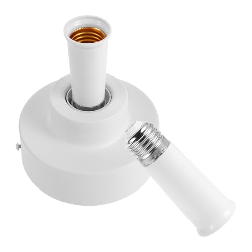 Tofficu Adaptador para Base de Ventilador de Techo con Casquillo E26/e27 Compatible con Bombillas Led, Construcción Metálica Resistente para Oficina y Dormitorio
