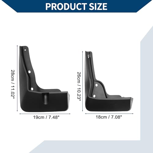 Image of Mud Flaps Splash Guards W /Mount Accessories for Hyundai Sonata 1.5T 2024 Front and Rear Mud Guards 1 Set