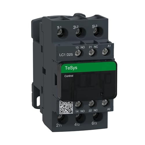 Contrôleur noir LC1D25Q7 25A protège vos circuits 380V 3 NO avec efficacité