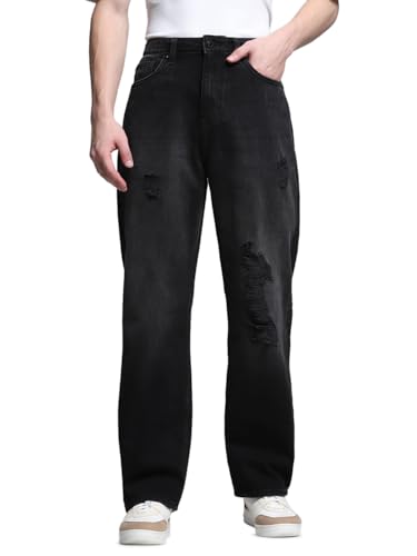 Image of Jack & Jones Men's Loose Fit Jeans | High Rise | Jeans for Men