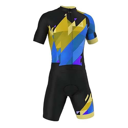 Combinaison de triathlon pour homme anti-irritation à manches courtes et séchage rapide