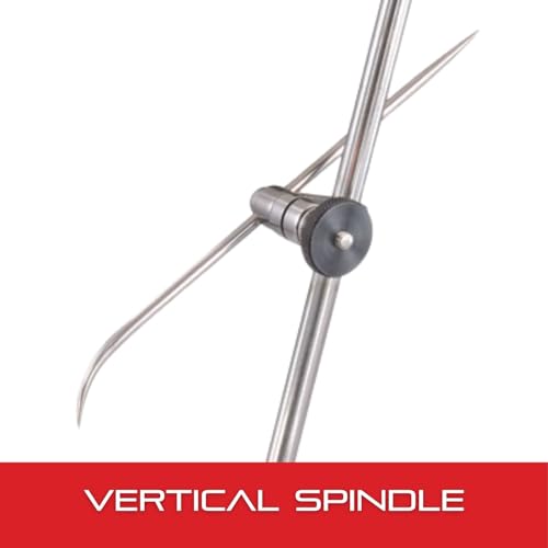 Image of Starrett Full-Sized Surface Gage with Fully Hardened, Ground and Nicely Finished Stable Steel Base - 9 inch Spindle Length, 2-7 /8 x 2-3 /8 inch Base Size - 257A