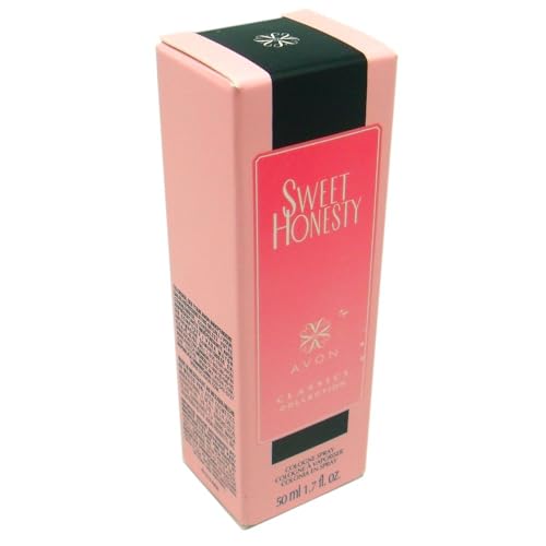 Avon Sweet Honesty Cologne – 1.7 fl. oz. – Soft Floral Women’s Perfume Designer Scent – Clean Fragrance with Lily of the Valley, Soft Rose & Fresh Cedarwood – Sweet Honesty Avon Perfume for Women Gift