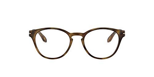 Oakley Armação infantil Oy8016 Whipback Butterfly para óculos de grau, Lente de demonstração/tartaruga marrom acetinado, 49 mm