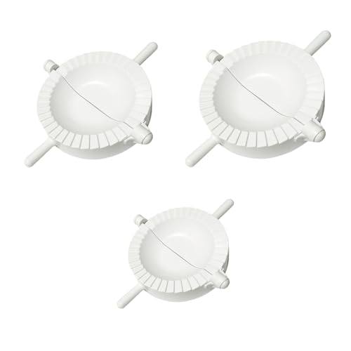 Ravioli Dumpling Maker Set - ShiningUU 3-Piece Manual Chinese Dumpling Pasty Molds Cutter | Gyoza Empanada Mould Pierogi Pie Dough Pastry Wrapper Press Cutter | Home Kitchen Mould Tool Kit