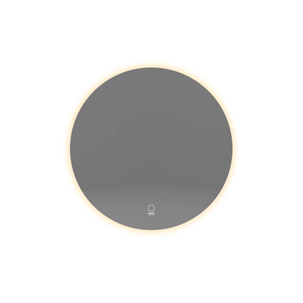 Home Deluxe - LED-Spiegel SILA - 60 cm - Rund - 3 Verschiedene Lichtfarben - Antibeschlagssystem - 38 Watt Gesamtleistung I Wandspiegel Badspiegel Badezimmerspiegel