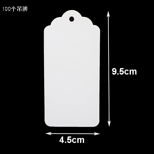 100TAG Nouveau Style Vintage étiquette Cadeau En Papier Blanc/kraft Carton étiquette De Bijoux Pour Cadeau/faveurs De Mariage Produits étiquette De Note