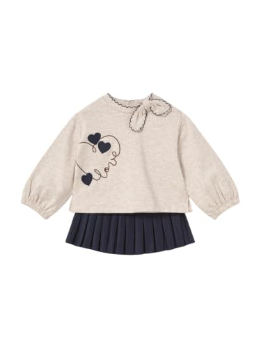 Conj. Falda con Pullover Mayoral para bebé niña en color azul marino de dos piezas