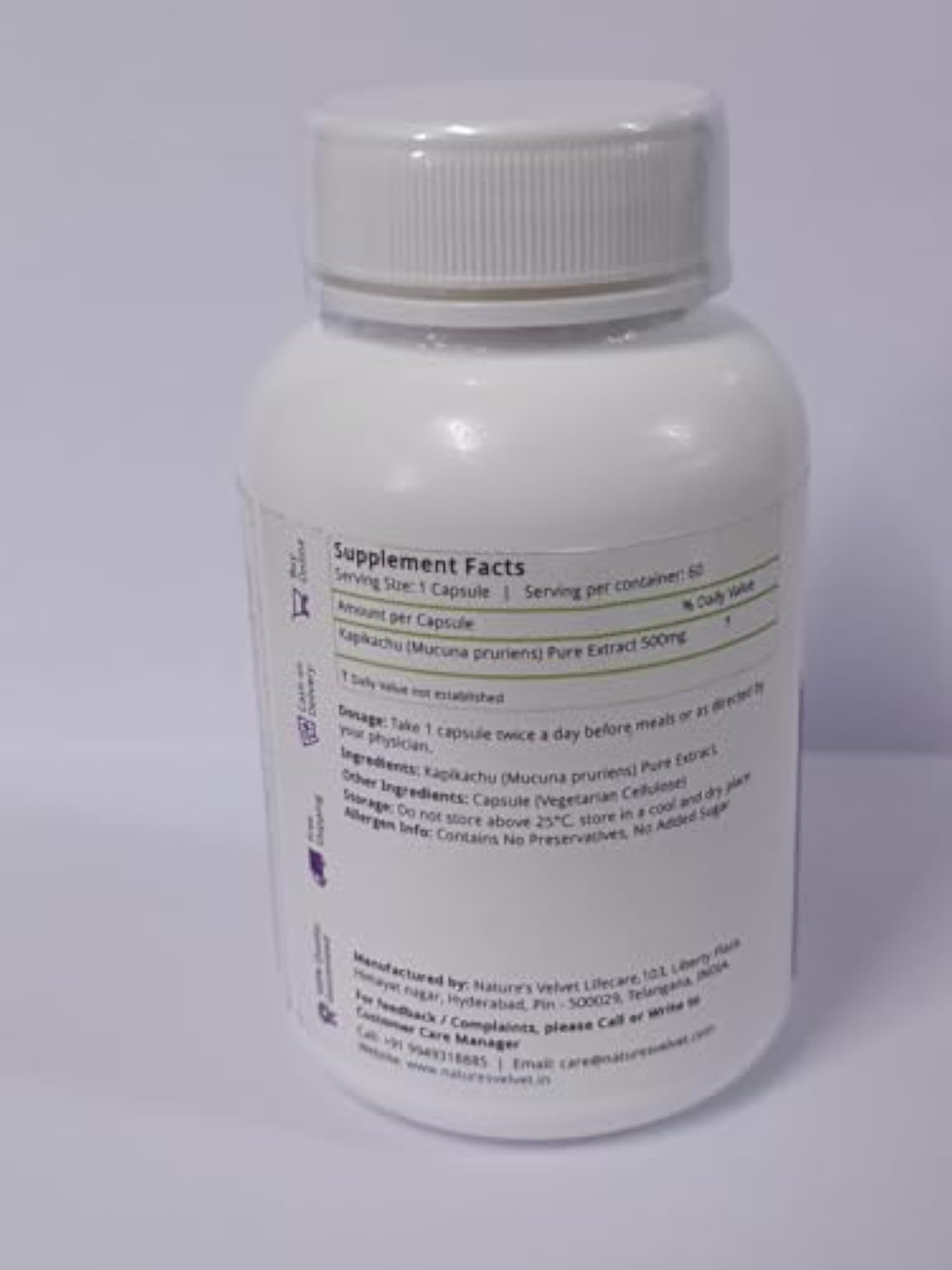 Kapikachu Pure Extract, 500 mg, 60 Veggie Capsules