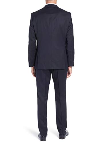 DTI Men's Classic Fit 2 Button Classic Fit Business Suit Two Piece Blazer Pant2