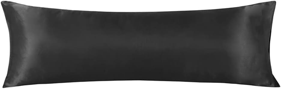 Couple Pillowcase Satin Silk Pillowcase Solid Color Long Couple Wedding Pillowcase