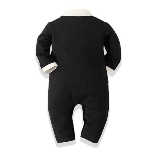 Baby Boy Suit Formal Gentleman Wedding Romper Jumpsuit Set Outfit Tuxedo3