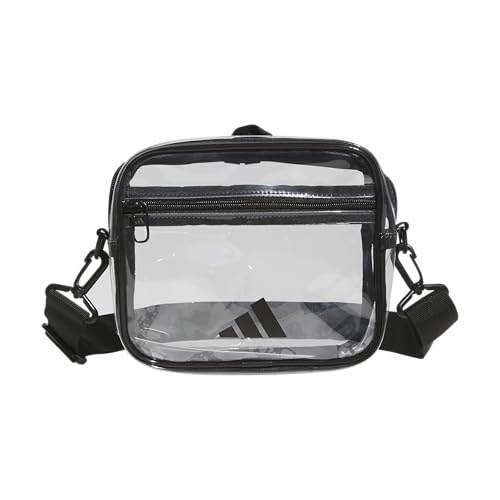 adidas Clear Stadium Bag Small Transparent Crossbody 4L Clear/Black OSFA