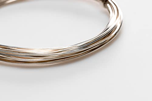 Alambre de plata de ley 925 cuadrado calibre 18, ideal para crear anillos y engarzar gemas 2