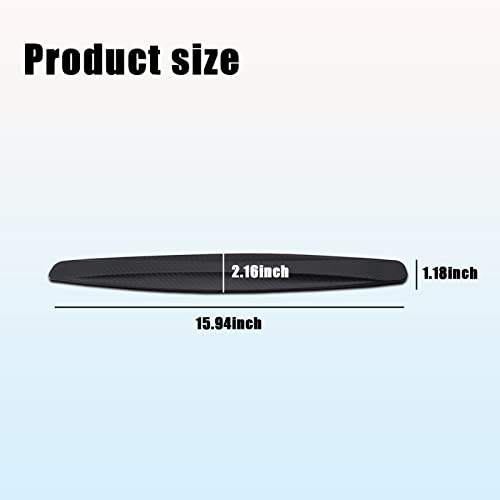 Fogfar 2 Pcs Car Front Rear Bumper Protector Strip, Anti-Scratch Rubber Strips For Car Bumpers Side, Carbon Fiber Textured Rubber Bumper Protector Strip For Cars Suv Pickup Truck (Black) #TOP1