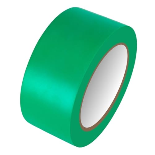GTSE Cinta para marcar suelos, 50 mm x 33 m, verde – para pistas de baile, gimnasios - 1 Rollo