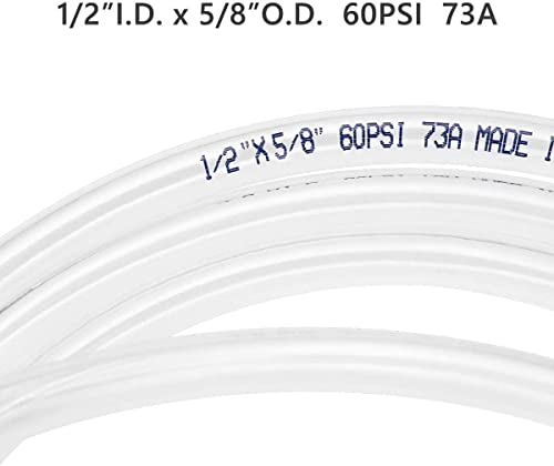 Image of Eastrans 1 /2 Inch ID, 5ft Clear Vinyl Tubing, Flexible PVC Plastic Tube | BPA Free and Non Toxic, UV / Chemical Resistant, Lightweight