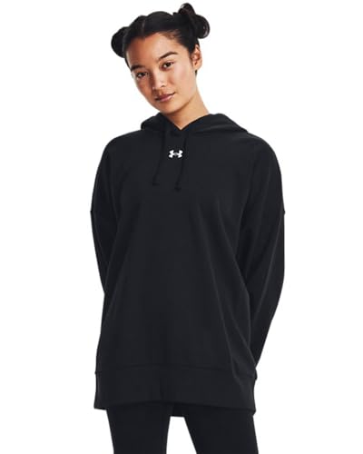 Sweat à capuche Under Armour Rival Fleece noir XS pour femme