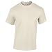 Gildan Adult 5.5 oz 100% Cotton Short Sleeve T-Shirt in Natural - Large