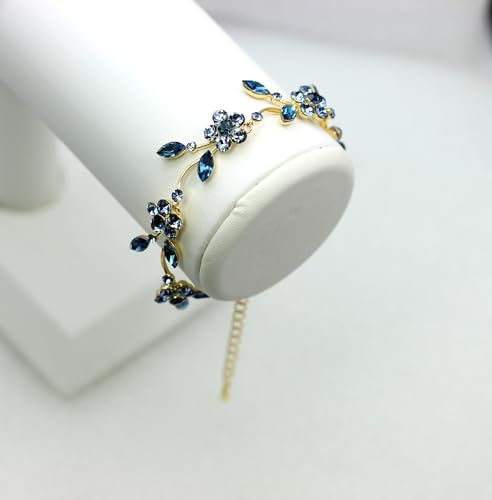 Image of Faship Gorgeous Rhinestone Crystal Floral Necklace Earrings Set