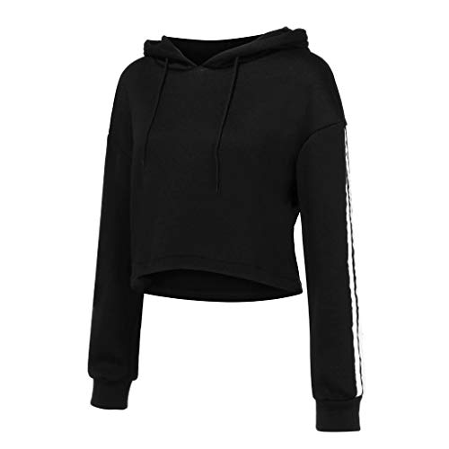 Lovelegis Felpa Top Crop con Cappuccio - Ragazza