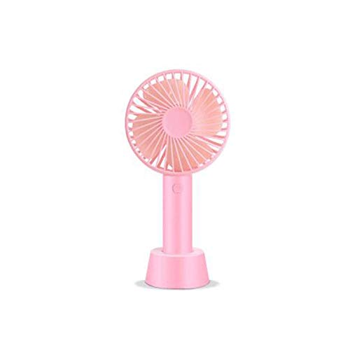 ZT-TTHG USB扇風機、ミニ扇風機、個人的なファン、ハンドヘルドファン、充電式、ポータブル、美しい、グリーン、ピンク(カラー:ピンク)