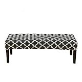  Yi Chen Doux Imprimé Housses De Banc De Salle à Manger Longue,Extensible Spandex Housse De Banc Anti-poussière Amovible Housse De Banc Chaise Housse Tabouret Protecteurs De Banc-AJ