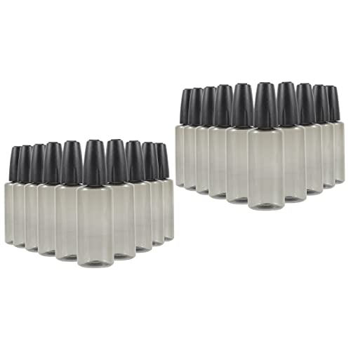 COHEALI Lot de 2 Flacons Souples pour Liquides Flacons de Colle à Aiguille Embout Compact pour Application de Précision 10 Pièces