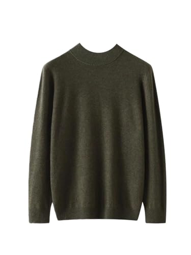 Men's Wool Mock Neck Pullover Sweater Long Sleeve Soft Comfortable Everyday Wear