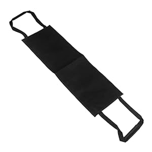 GBFYLD Transfer Bewegende Riem Rolstoel Bed Nursing Lift Riem met Handvat Hulpverschuiving Versterking Riem Voor Patiënt, Ouderen (Black9.6 * 31.5 inch)