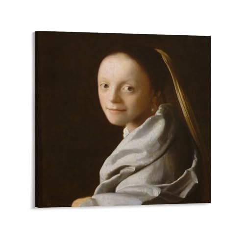 Toile Vermeer Jeune Femme 60x60 cm : finissez-en avec les murs vides