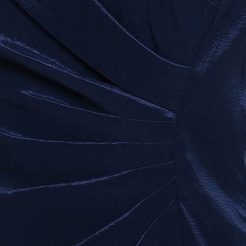 Alex Evenings Women's Short Taffeta Portrait Collar Dress (Missy Petite Plus)3