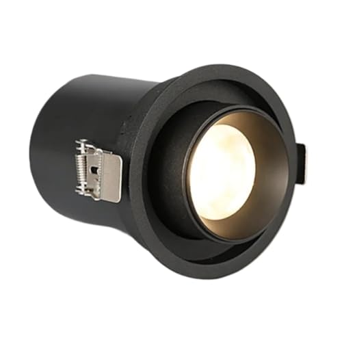 CKryzillix Focos Led Interior Techo,Riel Focos Foco LED empotrable giratorio de aluminio, 9 W, 12, 15, 18, 20 y 24, con chip COB, for techo, CA 85-265 V(B,4000K NEUTRAL LIGHT_9W NOT DIMMABLE)