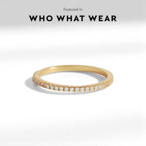 Mint & Lily 18k Gold Eternity Ring4