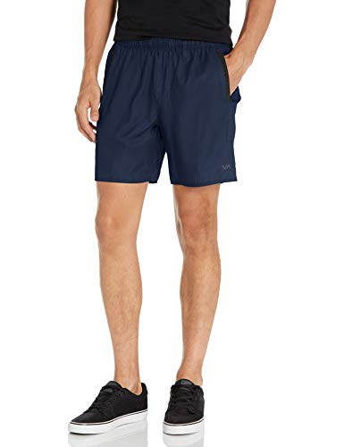 RVCA Men's YOGGER Stretch Short, Midnight, Large