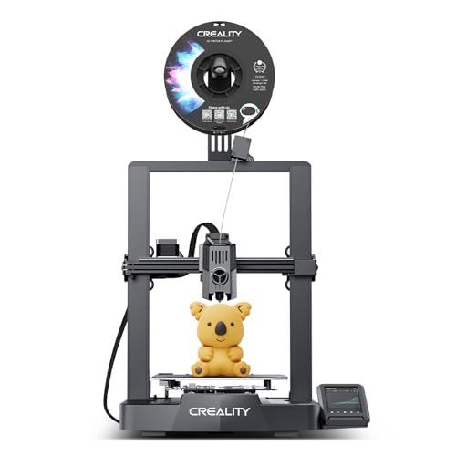 Imprimante 3D Creality Ender 3 V3 KE, Vitesse dâImpression de 500 mm/s avec Smart AIgorithms, extrudeuse directe CR Touch Sprite Ã  Double Ventilateur, axe X en Acier, Impression 8.66 * 8.66 * 9.44in