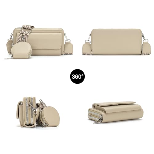 handytasche zum umhängen kleine handtasche damen umhängetasche damen klein Mit Kartensteckplatz münzbörse crossbody bag klein Schwarz – Bild 6