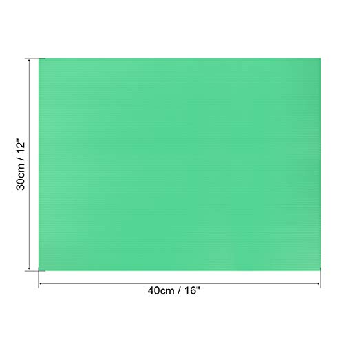 Image of uxcell Corrugated Plastic Sheets,3mm Green Blank Yard Lawn Signs,12 Inch x 16 Inch,Waterproof Sign Blank Board 1pcs