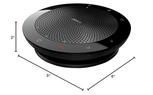 Image of Jabra Speak 510 UC Wireless Bluetooth Speakerphone - Outstanding Sound Quality, Portable Conference Speaker for Holding Meetings Anywhere - Certified for Zoom & Google Meet