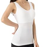 [Ｑｕｌｉｅｔ] 公式 キュリエットブラトップ 着圧ブラトップ 着圧タンクトップ キャミソール レディース 加圧インナー くびれ 姿勢補正 補正下着 バストアップ ウエストシェイプ きれいなシルエット (JP, アルファベット, Free Size, 7, ホワイト)