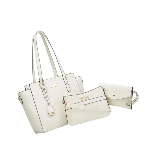 Sac à bandoulière grand format en PU souple avec poches multiples et anse réglable pour femme