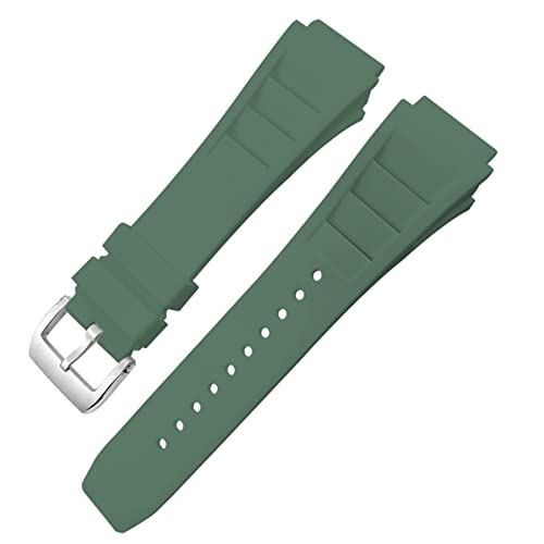 Bande de montre en caoutchouc 20 mm 25 mm universelle pour montre connectée et bracelet silicone