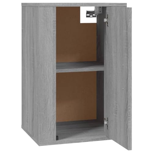 Support console audio vidéo Sonoma gris avec rangement multimédia mural de 40cm - 6