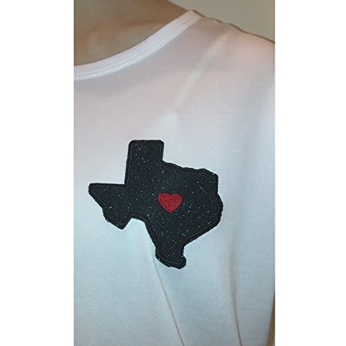 Glitter Sparkle Texas Tx State Home Embroidered Iron On Patch #TOP3